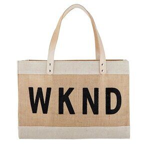 Santa Barbara Designs Natural Market Tote - WKND/NWT